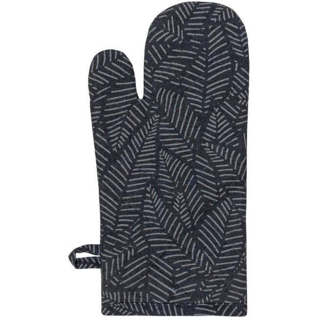Прихватка House Outline leaves 15x32 см темно-серого цвета Прихватка House Outline leaves 15x32 см темно-серого цвета