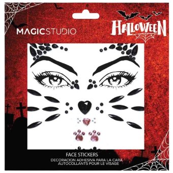 Наклейки на лицо Magic Studio Halloween кошка