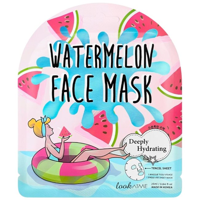 Тканевая маска Look At Me с экстрактом арбуза Тканевая маска Look At Me с экстрактом арбуза