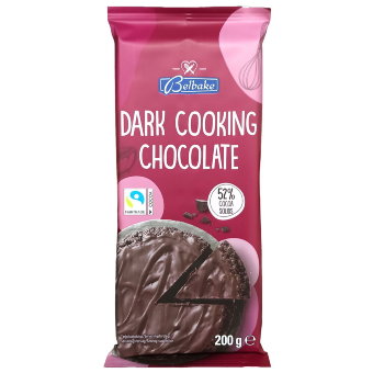 Шоколад тёмный Belbake 52% ( для выпечки ) 200 гр