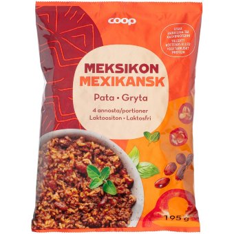 Мексиканское блюдо рис с овощами Coop 190 г
