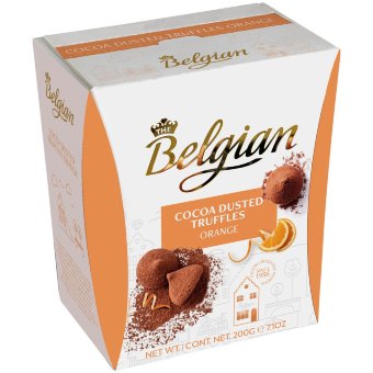 Трюфели Belgian с кусочками апельсинов 200 гр (цена по акции)