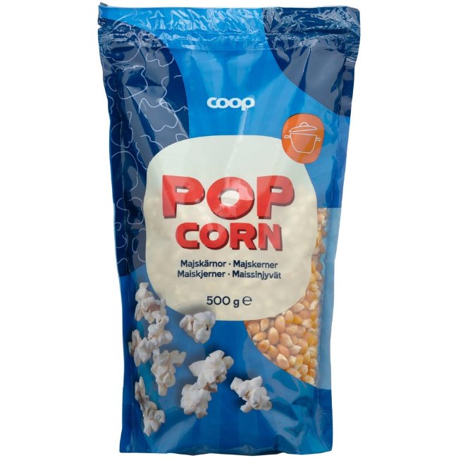Зерно кукурузы для приготовления попкорна Coop 500 гр