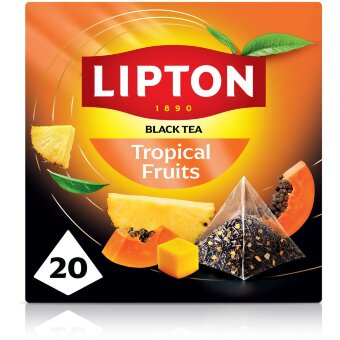 Черный чай Lipton Tropical Fruit 20 пакетиков