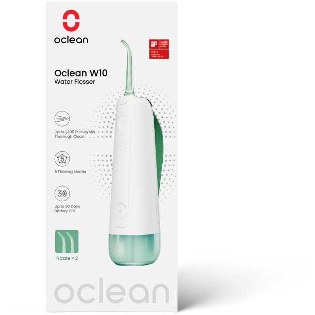 Ирригатор для зубных промежутков Oclean W10, зеленый Ирригатор для зубных промежутков Oclean W10, зеленый