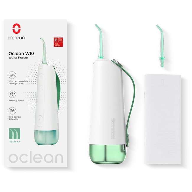 Ирригатор для зубных промежутков Oclean W10, зеленый Ирригатор для зубных промежутков Oclean W10, зеленый