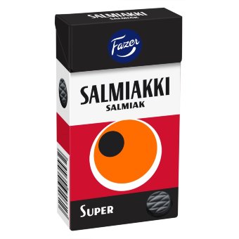 Пастики с салмиаком Super Salmiakki Fazer 38 гр