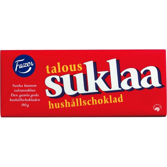 Шоколад Fazer Taloussuklaa плитка 180 гр