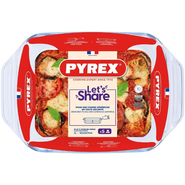 Стеклянная форма для запекания Pyrex Irresistible 35x23 см Стеклянная форма для запекания Pyrex Irresistible 35x23 см