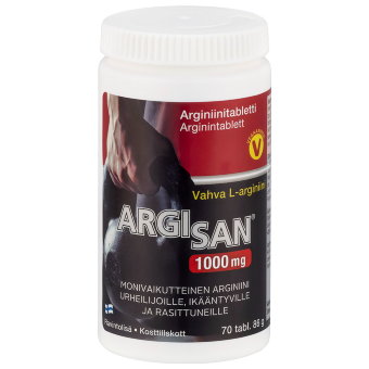 Средство для повышения защитных сил организма и выносливости Argisan 1000 мг 120 табл