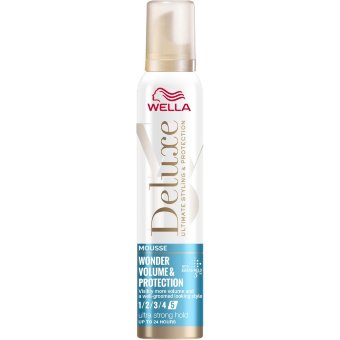 Пена для укладки волос Wella Deluxe Wonder Volume Protection Ultra strong 5, 200 мл