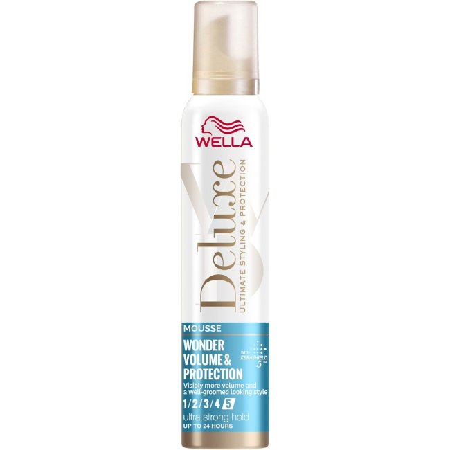 Пена для укладки волос Wella Deluxe Wonder Volume Protection Ultra strong 5, 200 мл