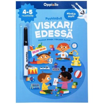 Развивающая книга Viianen «Стирай и учись» для детей 4-5 лет — занятия до школы