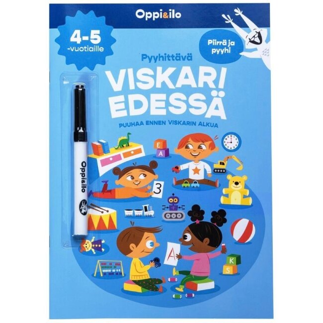 Развивающая книга Viianen «Стирай и учись» для детей 4-5 лет — занятия до школы