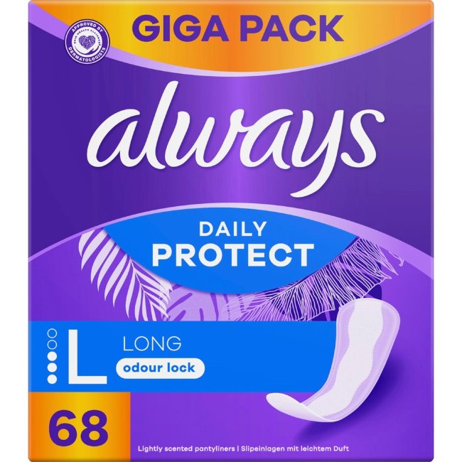 Прокладки гигиентические Always Dailies Large Extra Protect 2,5/3, 68 шт