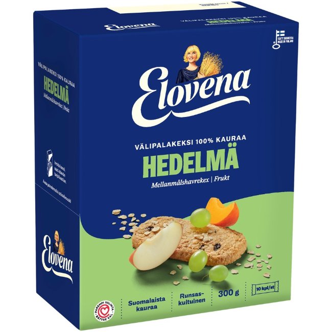 Овсяное печенье с фруктами Elovena 10x30 гр