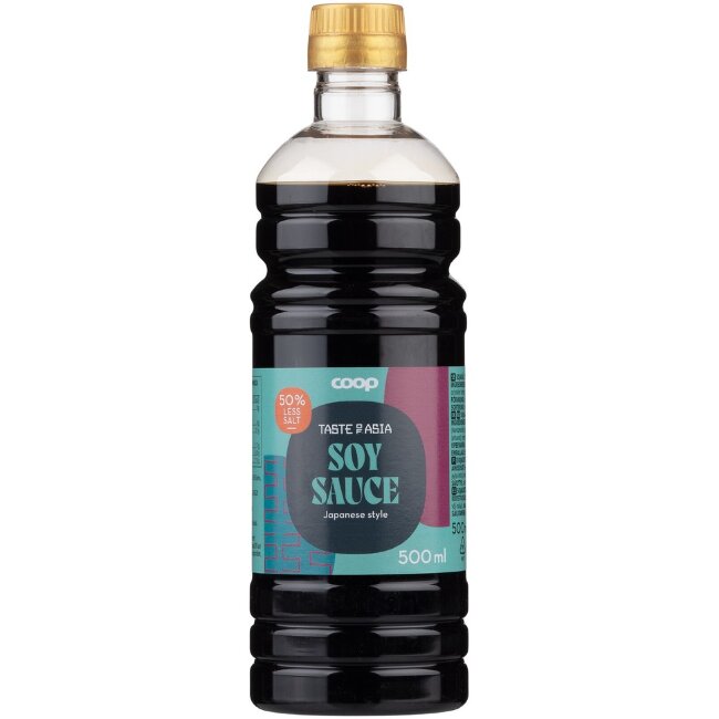 Соевый соус Coop Taste of Asia с пониженным содержанием соли 500 мл Соевый соус Coop Taste of Asia с пониженным содержанием соли 500 мл