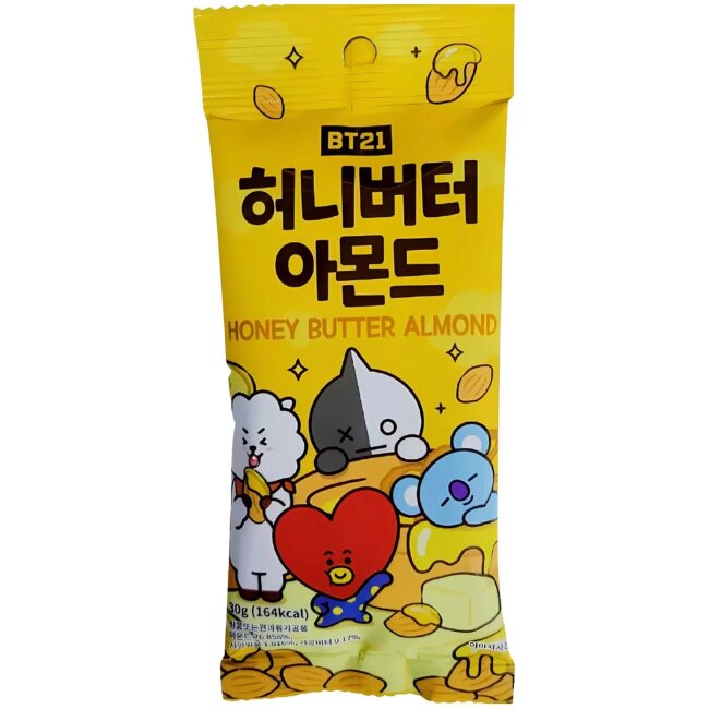 Миндаль BT21 с медовым вкусом 30 гр