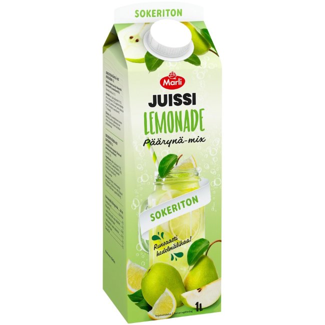 Лимонад без сахара Juissi Lemonade Päärynä mix 1 л