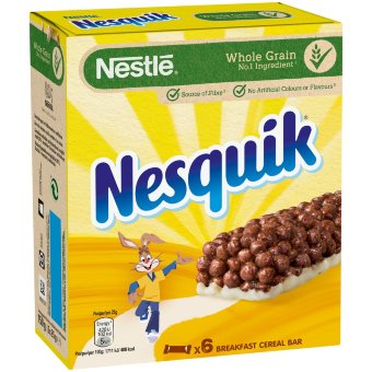 Шоколадный злаковый батончик Nestle Nesquik 6x25 гр