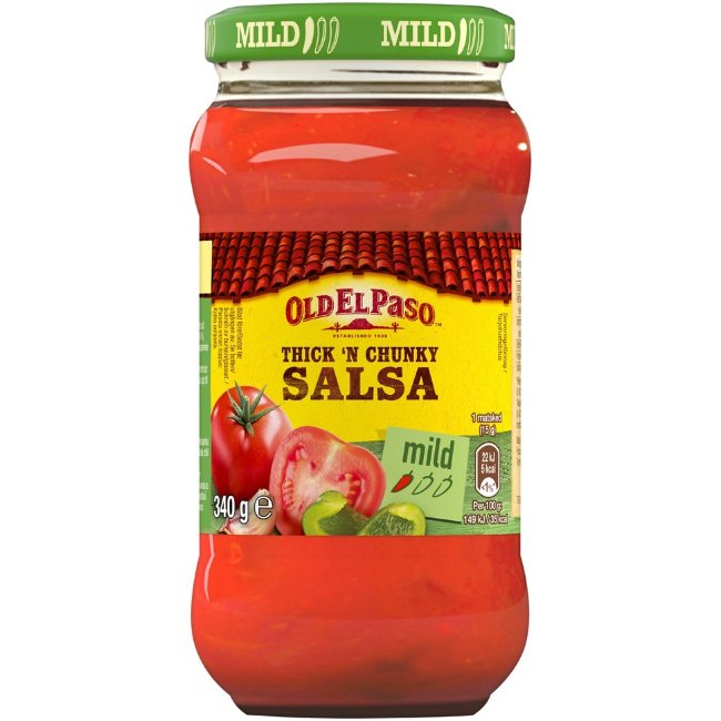 Густая и крупно нарезанная сальса Old El Paso мягкая 340 гр
