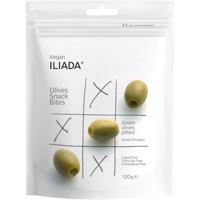 Зеленые оливки без косточек Iliada 120 гр