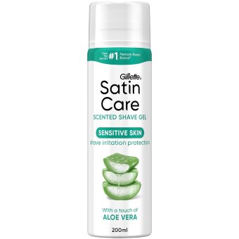 Гель для бритья Satin Care Sensitive с алоэ вера 200 мл Гель для бритья Satin Care Sensitive с алоэ вера 200 мл