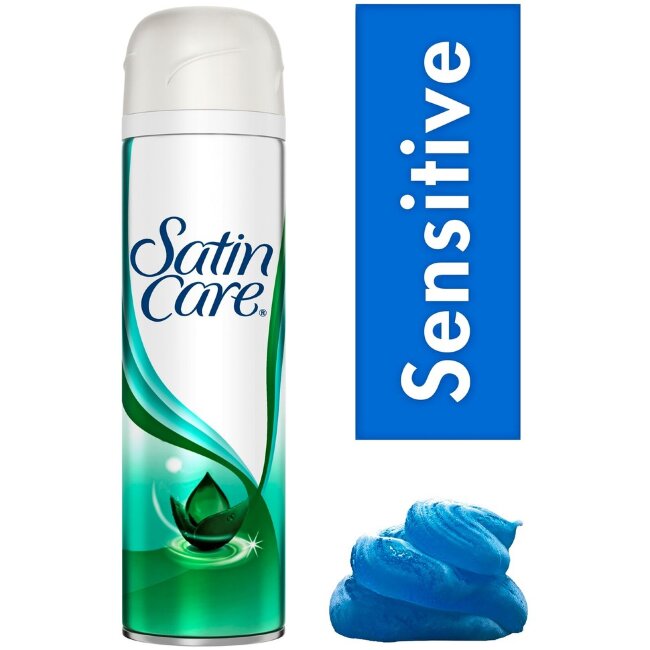 Гель для бритья Satin Care Sensitive с алоэ вера 200 мл