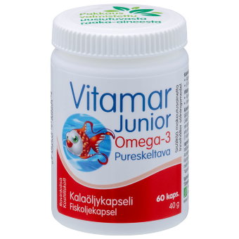 Витамины Рыбий жир Омега 3 Vitamar Junior Omega 3 60 капсул Hankintatukku Витамины Рыбий жир Омега 3 Vitamar Junior Omega 3 60 капсул Hankintatukku