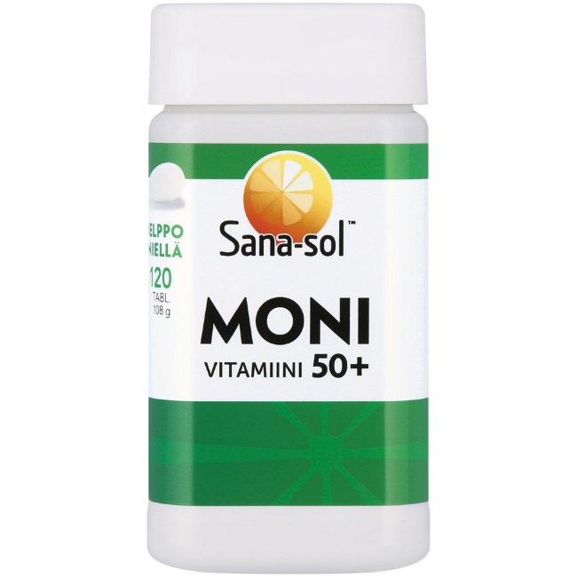 Витаминно-минеральный комплекс против старения Monivitamiini 50+ 120 таблеток Sana-Sol