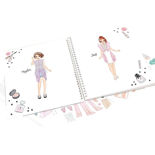 Книга с наклейками и раскраской TOPModel Dress Me Up Glam Look Книга с наклейками и раскраской TOPModel Dress Me Up Glam Look
