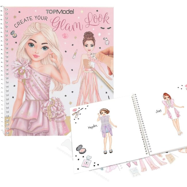 Книга с наклейками и раскраской TOPModel Dress Me Up Glam Look Книга с наклейками и раскраской TOPModel Dress Me Up Glam Look
