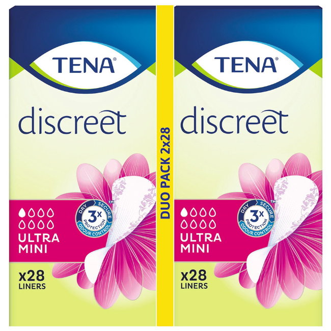 Прокладки урологические TENA Lady Discreet Ultra Mini 1/8, 2х28 шт