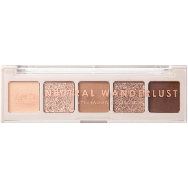Палетка теней для век MUA Make Up Academy на 5 оттенков 3,2 гр Neutral Wanderlust