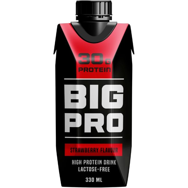 Протеиновый напиток BIG PRO со вкусом клубники 330 мл UHT без лактозы