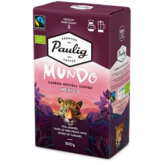 Молотый органический кофе для фильтра Paulig Mundo Mexico 500 гр