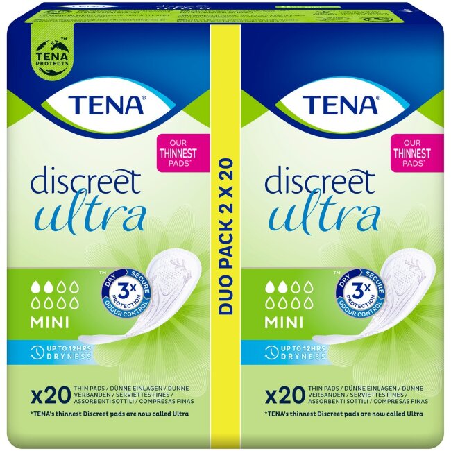 Средство защиты от недержания TENA lady Discreet Mini (уп 40 шт) Средство защиты от недержания TENA lady Discreet Mini (уп 40 шт)