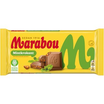 Шоколад Marabou (мята) 200 гр (цена по акции)
