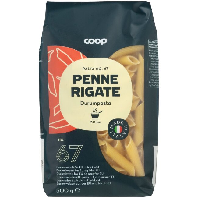 Паста Penne Rigate Coop 500 гр