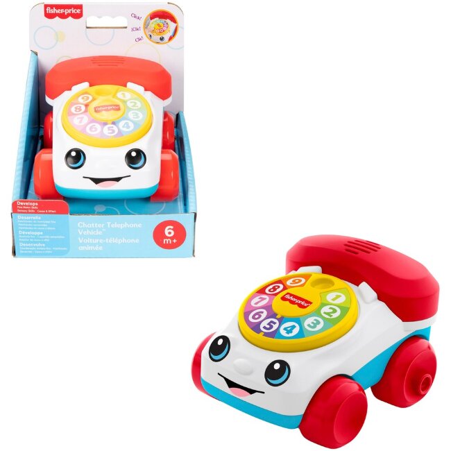 Мини-телефон Fisher-Price классический транспортное средство Мини-телефон Fisher-Price классический транспортное средство