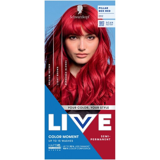 Краска для волос Schwarzkopf LIVE Ultra Brights 92 Pillar Box красный Краска для волос Schwarzkopf LIVE Ultra Brights 92 Pillar Box красный