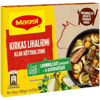 Прозрачный мясной бульон Maggi (уп 15 шт) 150 гр
