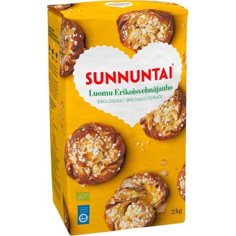 Органическая особая пшеничная мука Sunnuntai 2 кг