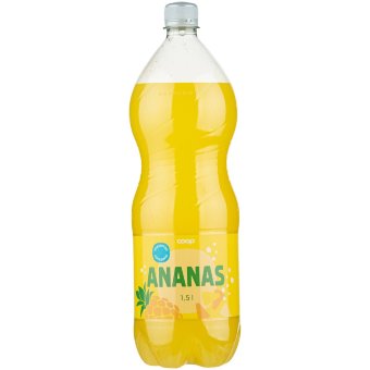 Безалкогольный напиток с ананасом Coop без сахара 1,5 л