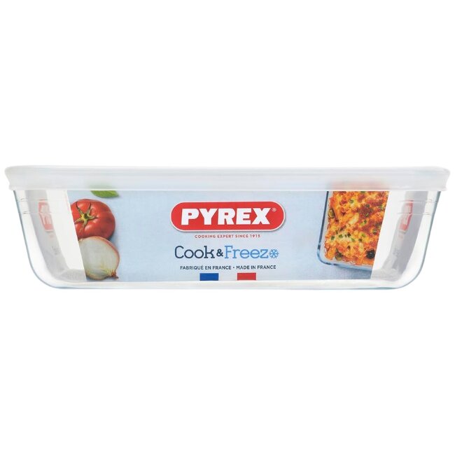 Стеклянная форма для запекания Pyrex Cook & Freeze с крышкой 22x17 см Стеклянная форма для запекания Pyrex Cook & Freeze с крышкой 22x17 см
