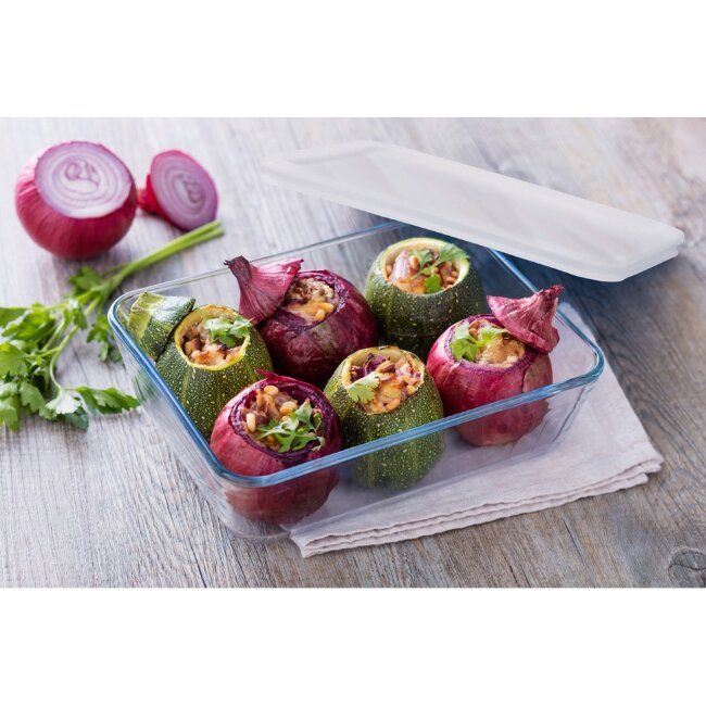 Стеклянная форма для запекания Pyrex Cook & Freeze с крышкой 22x17 см Стеклянная форма для запекания Pyrex Cook & Freeze с крышкой 22x17 см