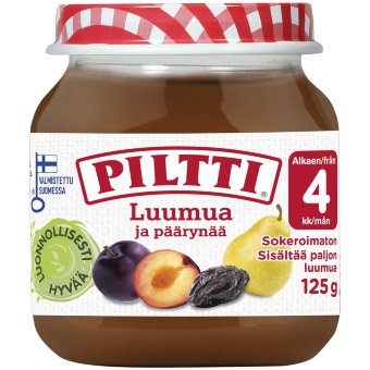 Фруктовое пюре PILTTI из сливы и груши 125 гр