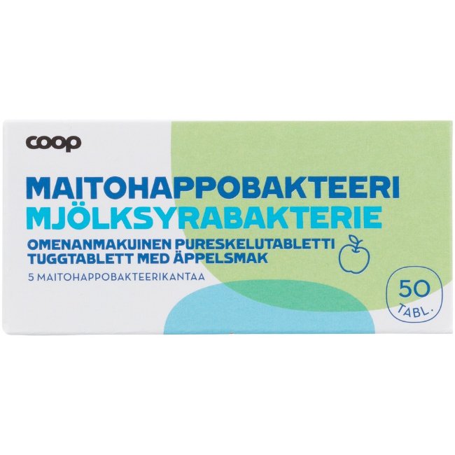 Молочнокислые бактерии Coop (яблоко) 50 табл