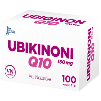 Витамины с убихоном Hyvän Olon Ubikinoni Q10 100 капсул Via Naturale