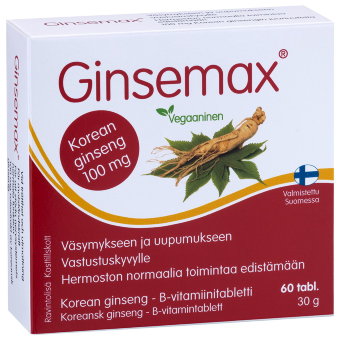 Препарат с женьшенем Ginsemax 60 таблеток Hankintatukku